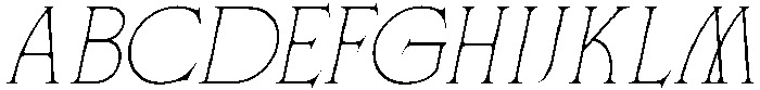 FONCA Italic otf (400) Font UPPERCASE