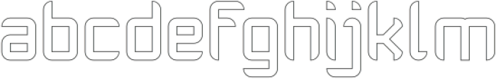 FORTUNE-Hollow otf (400) Font LOWERCASE