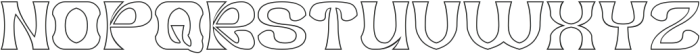 FORTUNE MAKER-Hollow otf (400) Font UPPERCASE