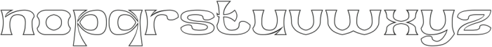 FORTUNE MAKER-Hollow otf (400) Font LOWERCASE