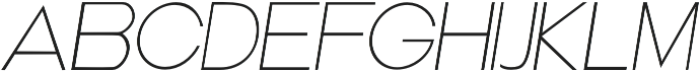 Focus Grotesk Thin Italic otf (100) Font UPPERCASE