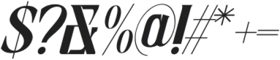 Foga Italic otf (400) Font OTHER CHARS