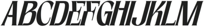 Foga Italic otf (400) Font UPPERCASE