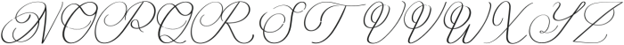 Fogifty Italic otf (400) Font UPPERCASE