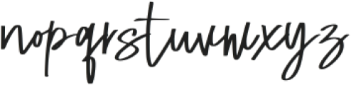 Fokties Signature Regular otf (400) Font LOWERCASE