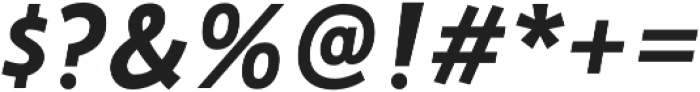 Folder Bold Italic otf (700) Font OTHER CHARS