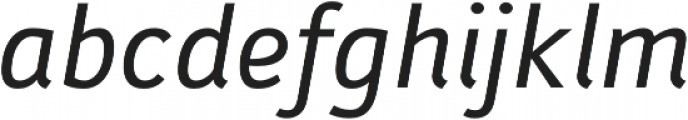 Folder Italic otf (400) Font LOWERCASE