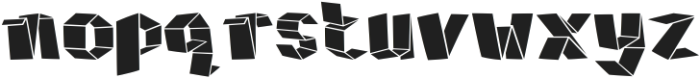 Foldgami Regular otf (400) Font LOWERCASE