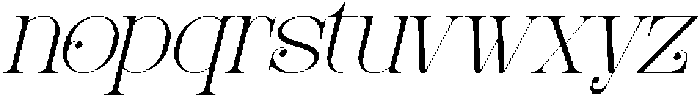 Foliathe Italic otf (400) Font LOWERCASE