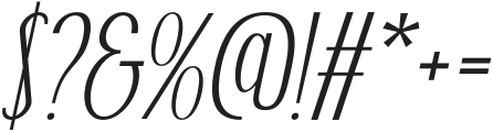 Folime Italic otf (400) Font OTHER CHARS