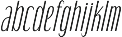 Folime Italic otf (400) Font LOWERCASE