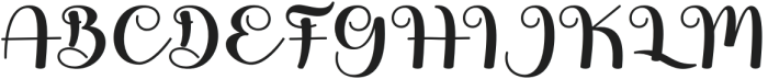 Foline Regular otf (400) Font UPPERCASE