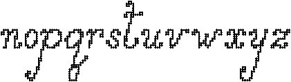 Folk Club Five Regular otf (400) Font LOWERCASE