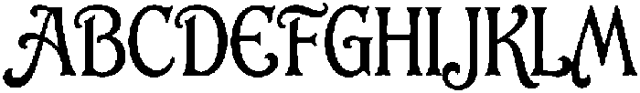 Folklore Flourish Regular otf (400) Font UPPERCASE