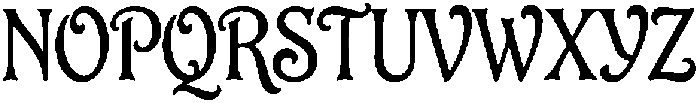 Folklore Flourish Regular otf (400) Font UPPERCASE