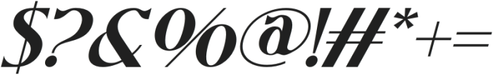 Fondness Romance Italic otf (400) Font OTHER CHARS