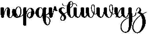 Font Handmade Regular otf (400) Font LOWERCASE