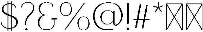 Font2 Regular otf (400) Font OTHER CHARS