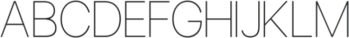 Fontagiou Thin otf (100) Font UPPERCASE