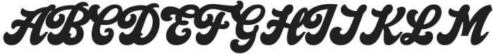 Fontega Regular otf (400) Font UPPERCASE