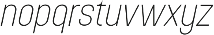 Fontesa Thin Oblique otf (100) Font LOWERCASE