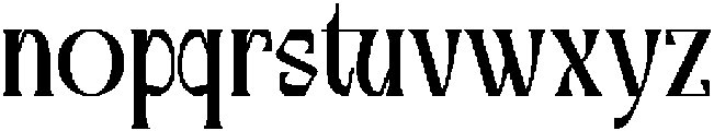 Foramte-Bold otf (700) Font LOWERCASE