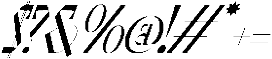Foramte Oblique otf (400) Font OTHER CHARS