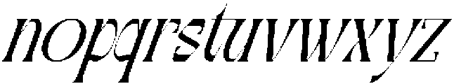 Foramte Oblique otf (400) Font LOWERCASE