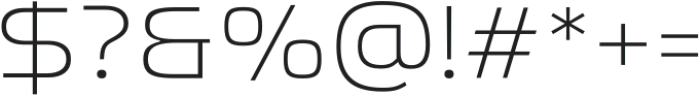 Fordek Extra Light otf (200) Font OTHER CHARS