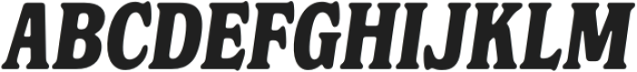 Fordough Haus Bold Slanted otf (700) Font UPPERCASE