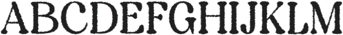 Forena Rough Regular otf (400) Font UPPERCASE