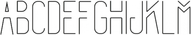 Forest Line ttf (400) Font LOWERCASE