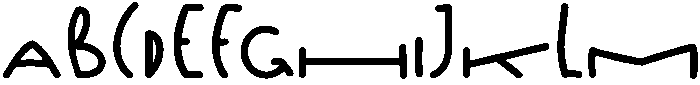 Forest Regular otf (400) Font UPPERCASE