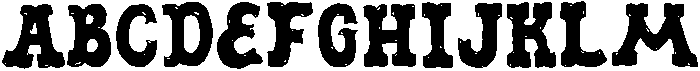Forest tramp Normal otf (400) Font UPPERCASE