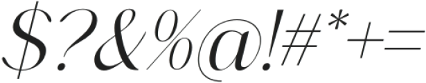 Foresta Monesta Serif Italic otf (400) Font OTHER CHARS