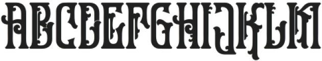 Forestness Regular otf (400) Font UPPERCASE