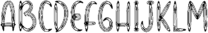Forever Regular otf (400) Font UPPERCASE