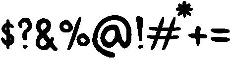 Forever Regular otf (400) Font OTHER CHARS