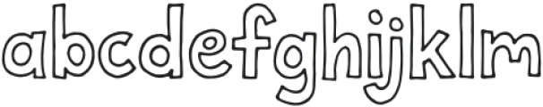 Forfty Outline Color Regular otf (400) Font LOWERCASE