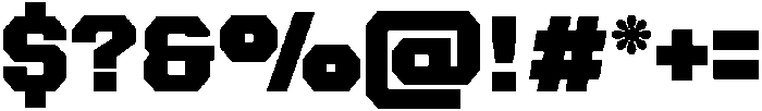 Forge Block Black otf (900) Font OTHER CHARS