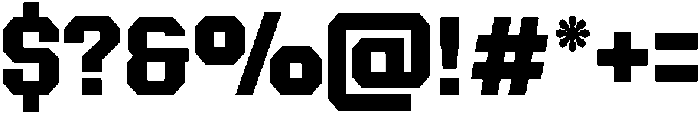 Forge Block Bold otf (700) Font OTHER CHARS