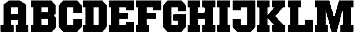 Forge Block Bold otf (700) Font UPPERCASE