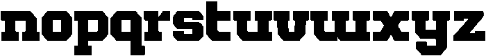 Forge Block Bold otf (700) Font LOWERCASE