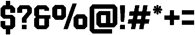 Forge Block Medium otf (500) Font OTHER CHARS