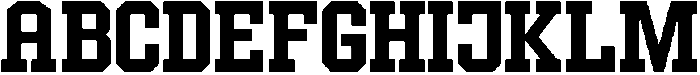Forge Block Medium otf (500) Font UPPERCASE