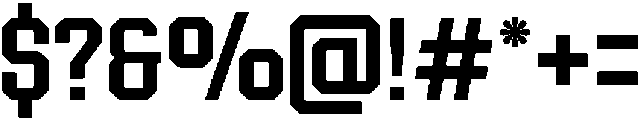 Forge Block Regular otf (400) Font OTHER CHARS