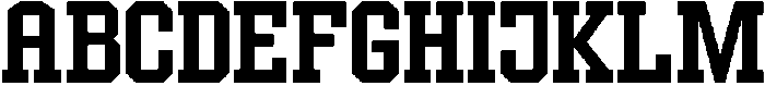 Forge Block Regular otf (400) Font UPPERCASE