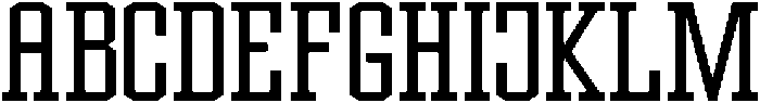 Forge Block Thin otf (100) Font UPPERCASE