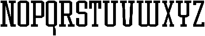 Forge Block Thin otf (100) Font UPPERCASE