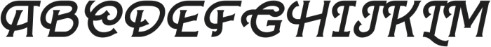 Forge Caffeine Italic Regular Italic otf (400) Font UPPERCASE